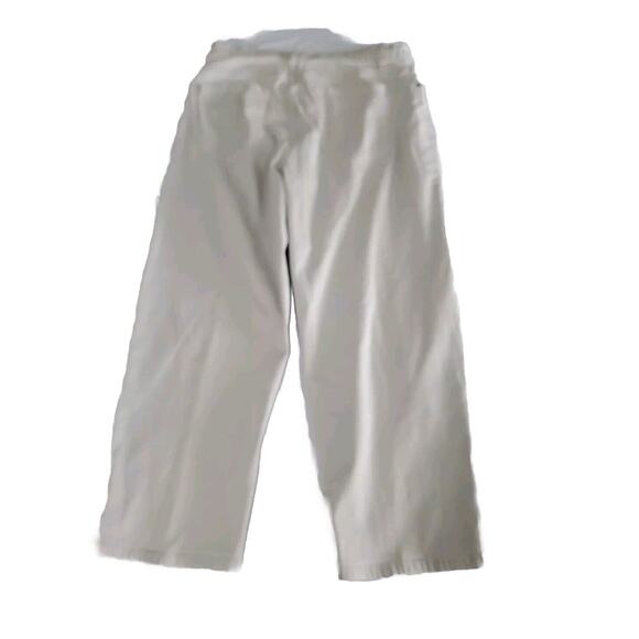 Cherokee Women's Capri Beige Size 34 Waist Cotton Blend Stretch Button Zip - Picture 2 of 12